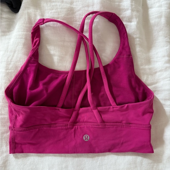 Lululemon Energy Bra Long Line – Medium Support B-D Cup – Ripened Raspberry - Picture 3 of 4